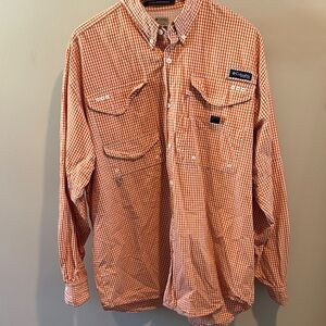 Columbia PFG Men's Large Super Bonehead Gorpcore Fishing Button-Down Shirt
